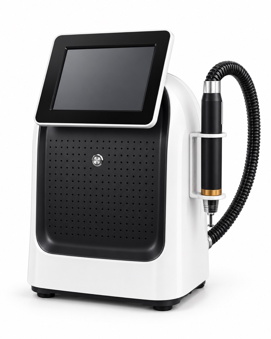 Laser Picosecond ND-YAG com ecrã tátil e manípulo com cabo em espiral